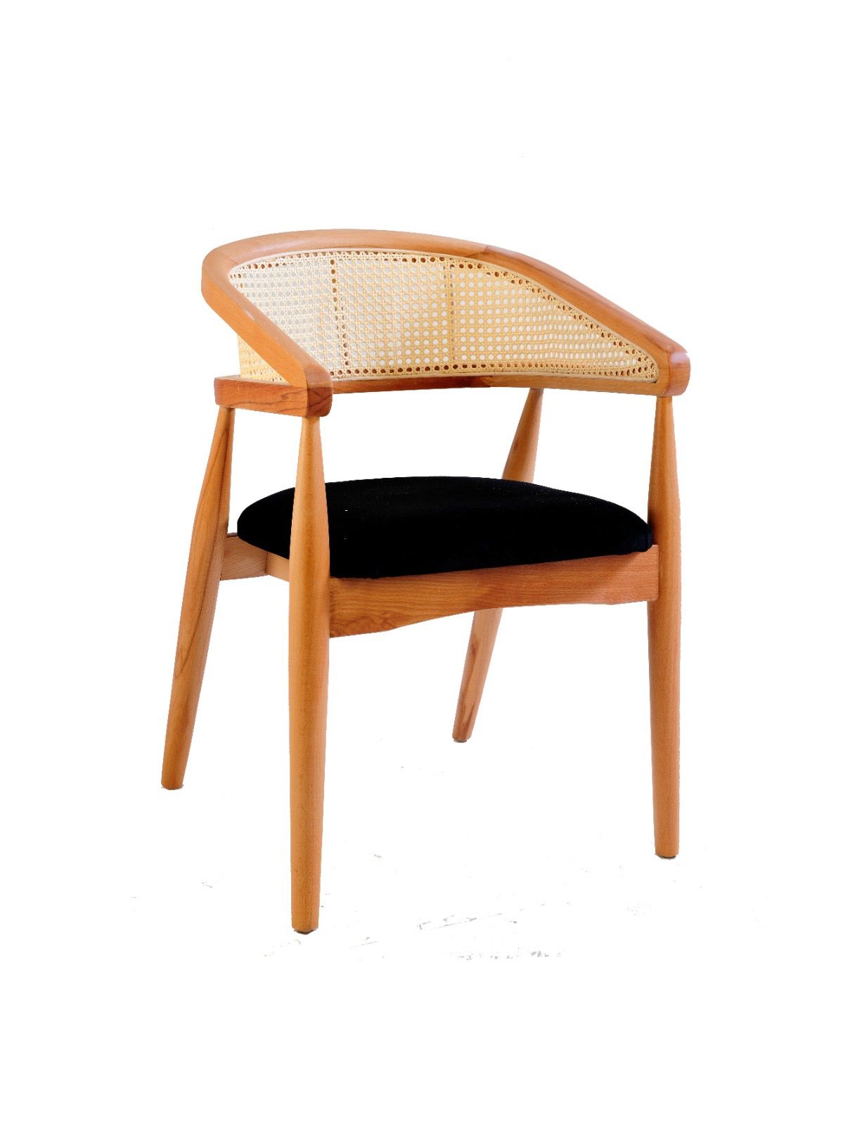 Luca Hasır Detaylı Kolçaklı Sandalye